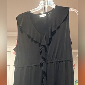 Avenue Elegant Black ruffle dress.